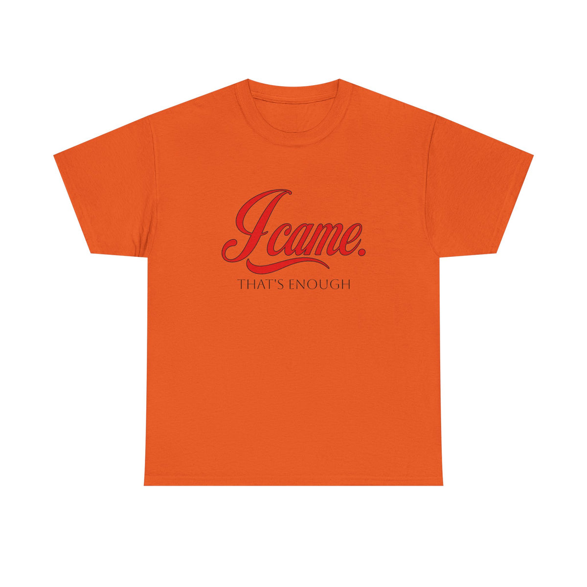 I Came. That's Enough. Tee — Funny Sarcastic Graphic T‑Shirt