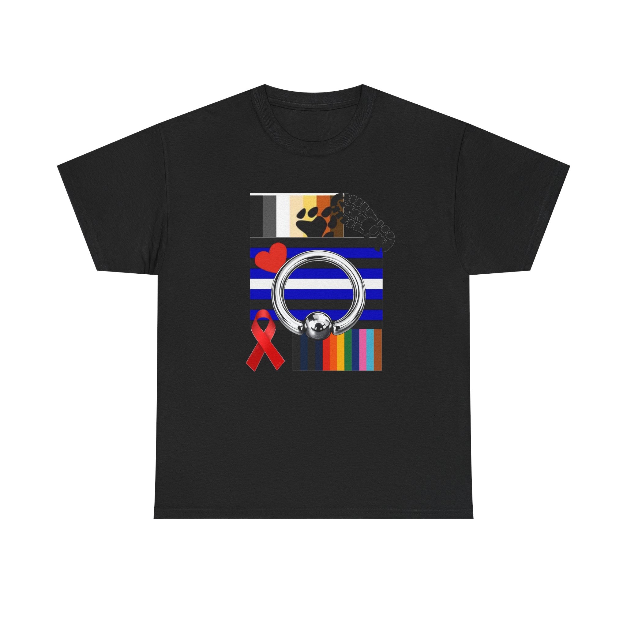 Awareness Ribbon & Pride Flag Graphic Tee