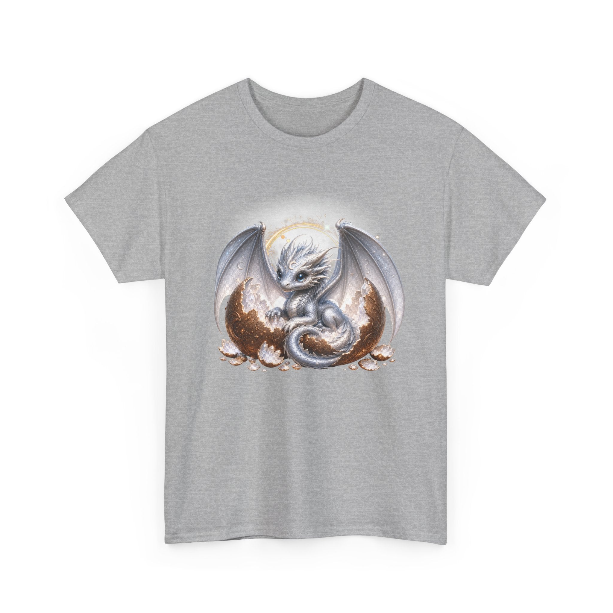 Fantasy Baby Dragon T‑Shirt — Cute Sleeping Dragon Illustration Tee