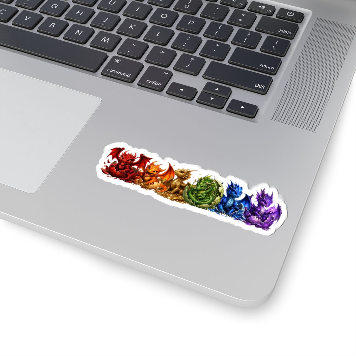 Rainbow Baby Dragons Kiss-Cut Sticker