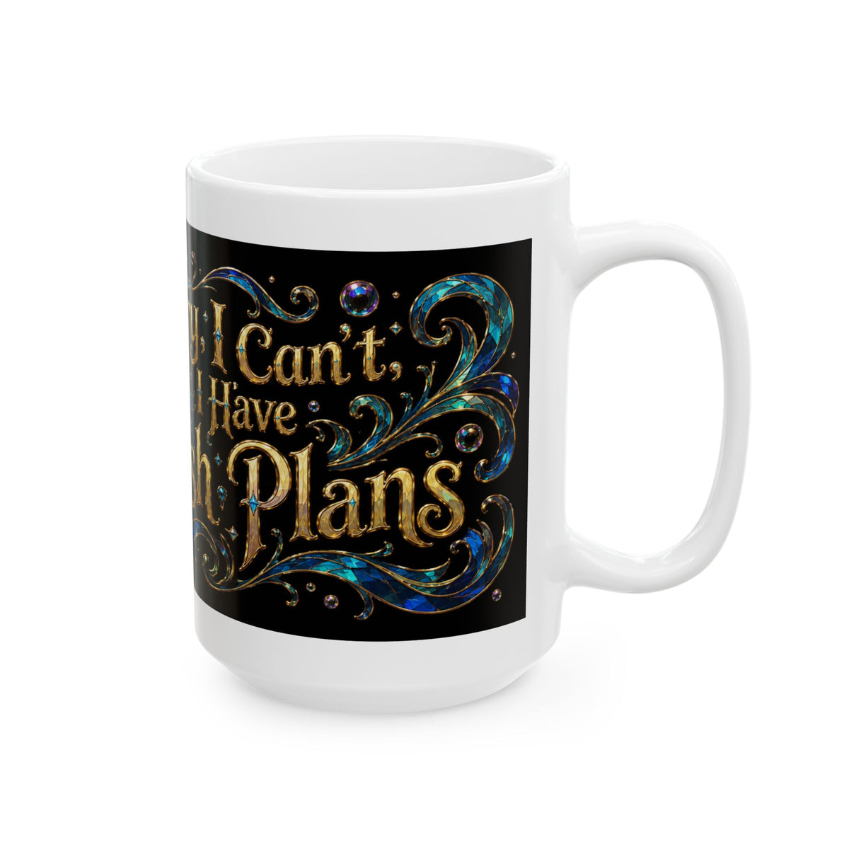 Goldfish Gift Mug — "Sorry I Can’t, I Have Fish Plans" Ceramic Coffee Cup