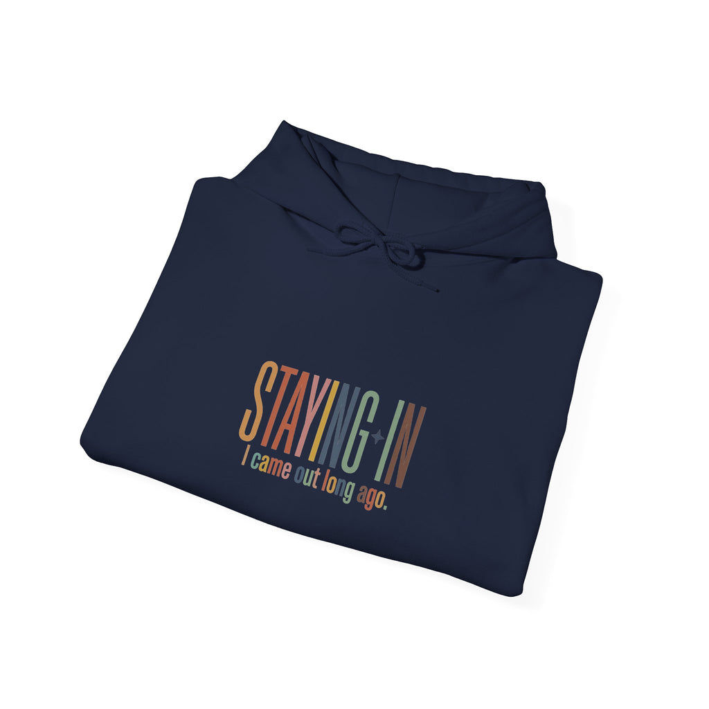 Staying In text hoodie | Homebody loungewear cozy stay-at-home sweatshirt