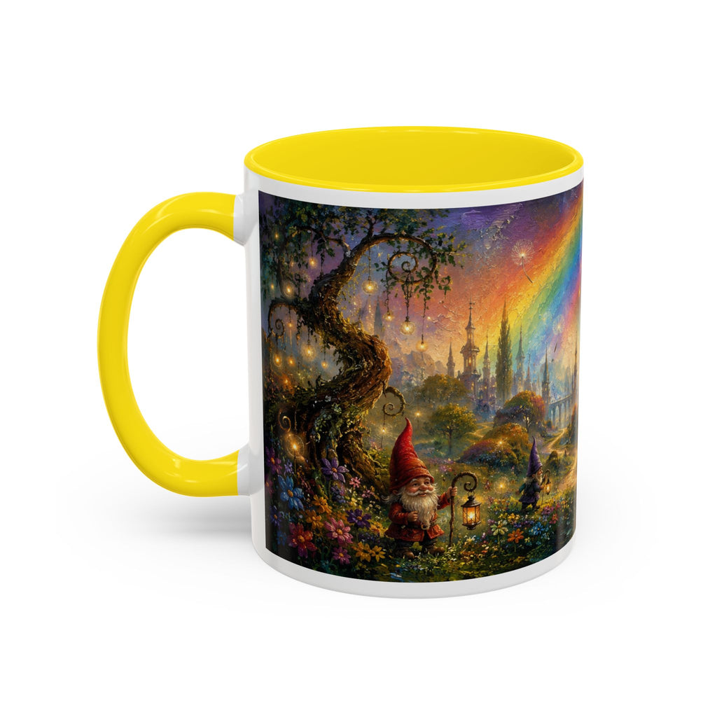 Fantasy Fairyland Coffee Mug — Rainbow Castle Magical Woodland Tea Cup