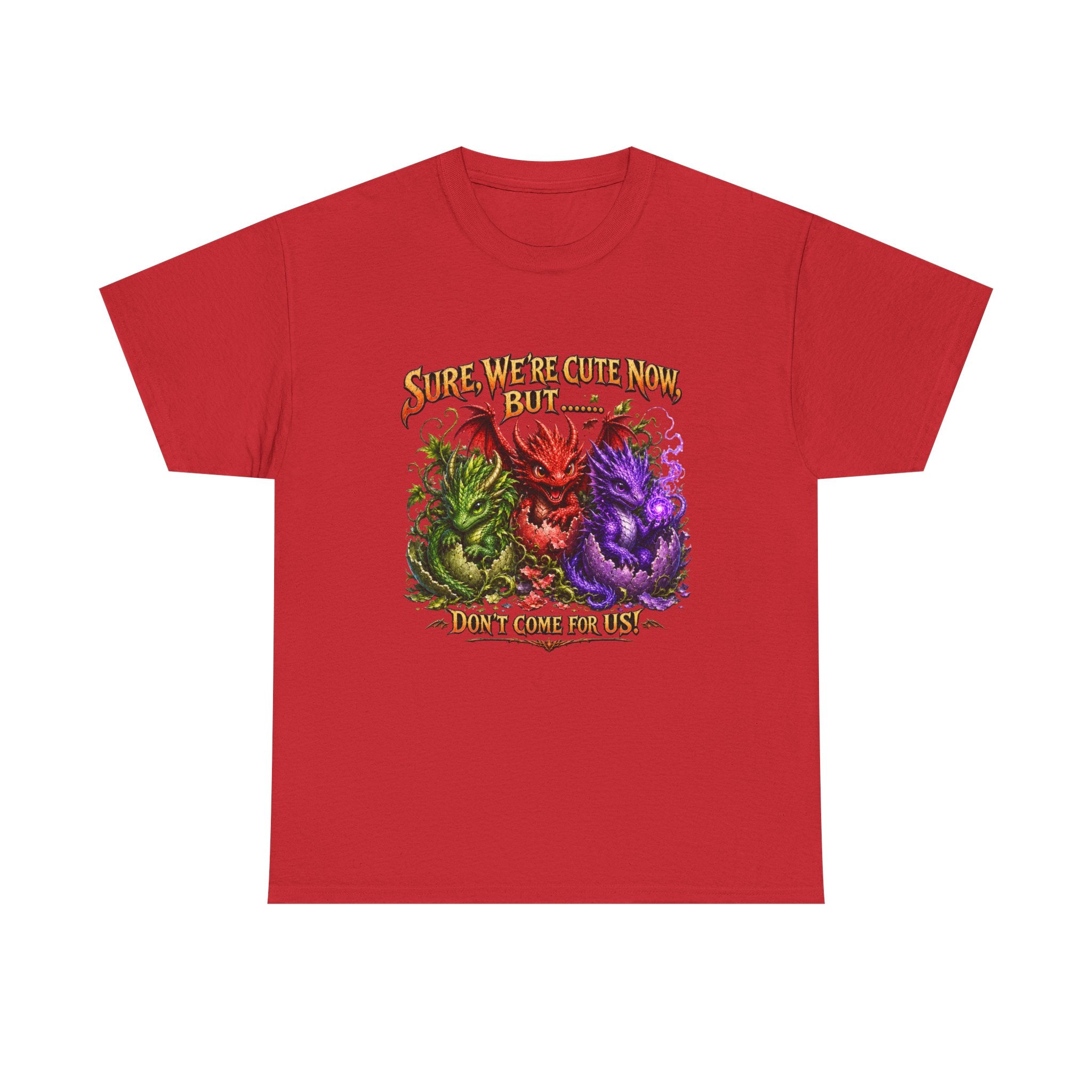 Cute Monster Trio T-Shirt – "Sure We’re Cute Now… Don’t Come For Us" Graphic Tee