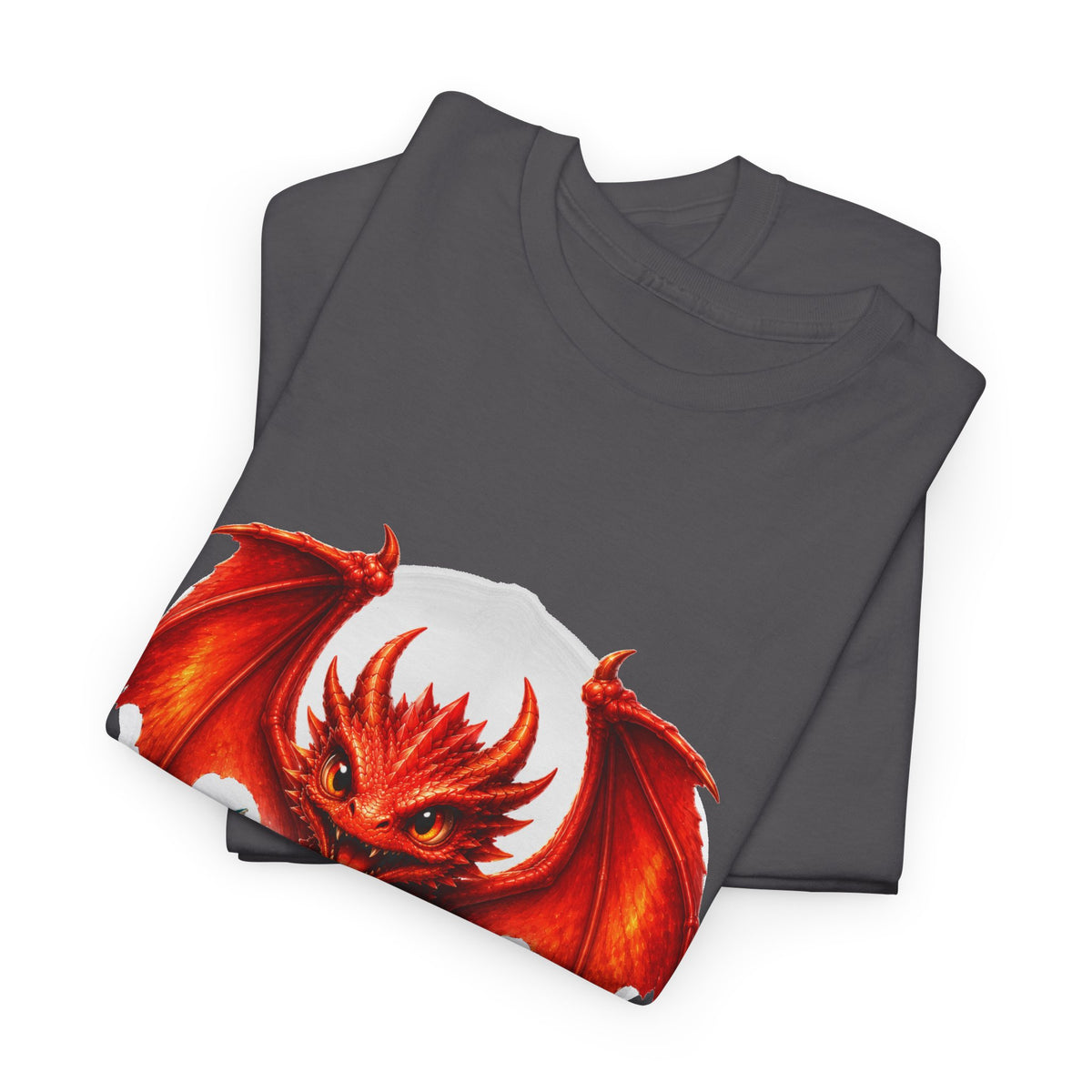 Dragon Hatchling T-Shirt — Cute Red Dragon Hatching Design