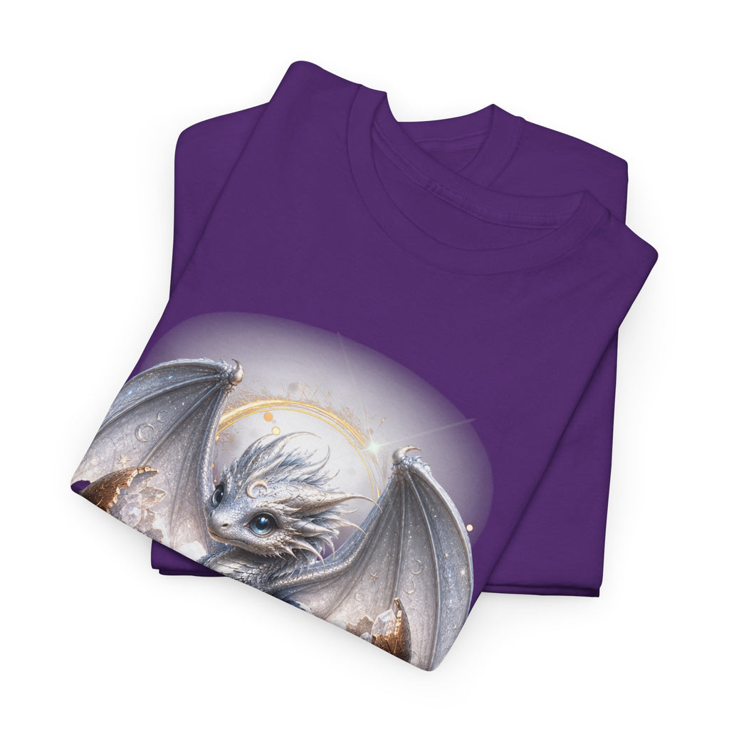 Fantasy Baby Dragon T‑Shirt — Cute Sleeping Dragon Illustration Tee
