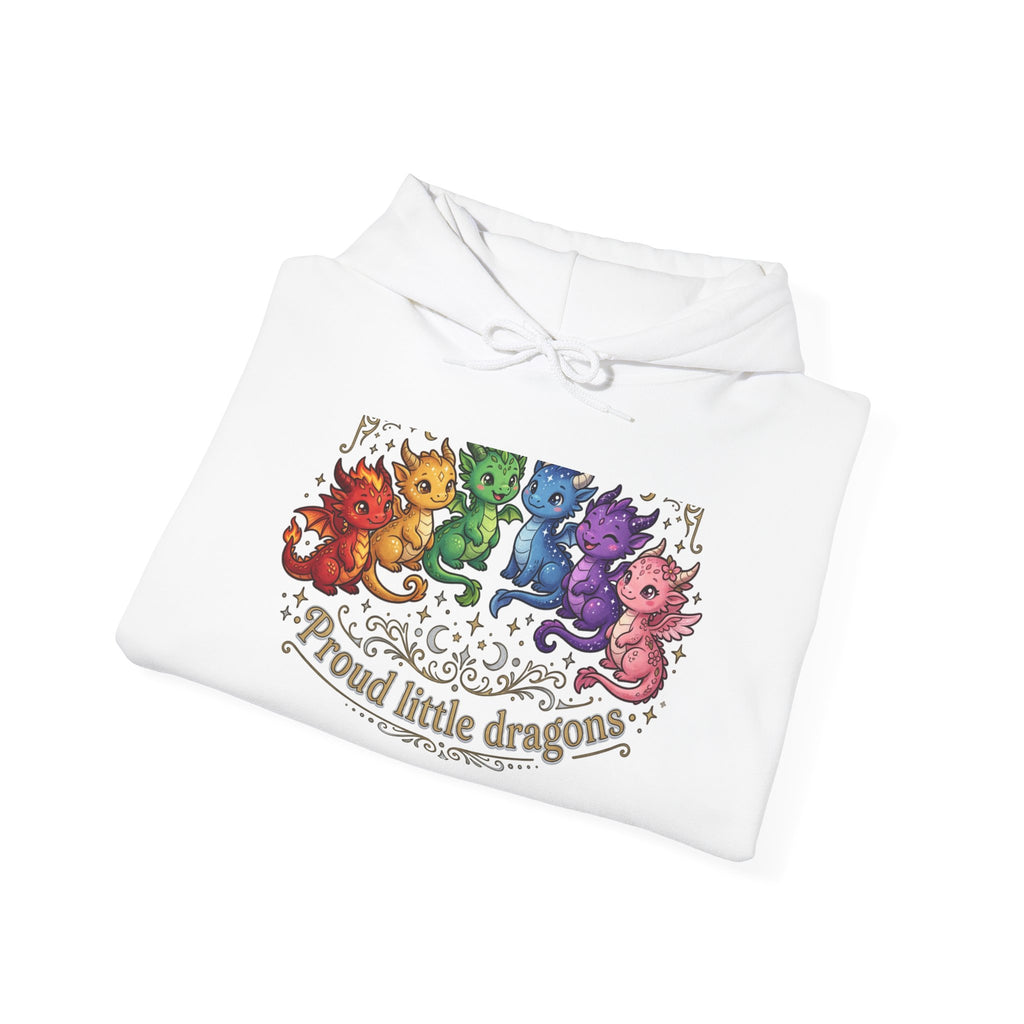 Proud Little Dragons Hoodie — Rainbow Cute Dragon Family Sweatshirt