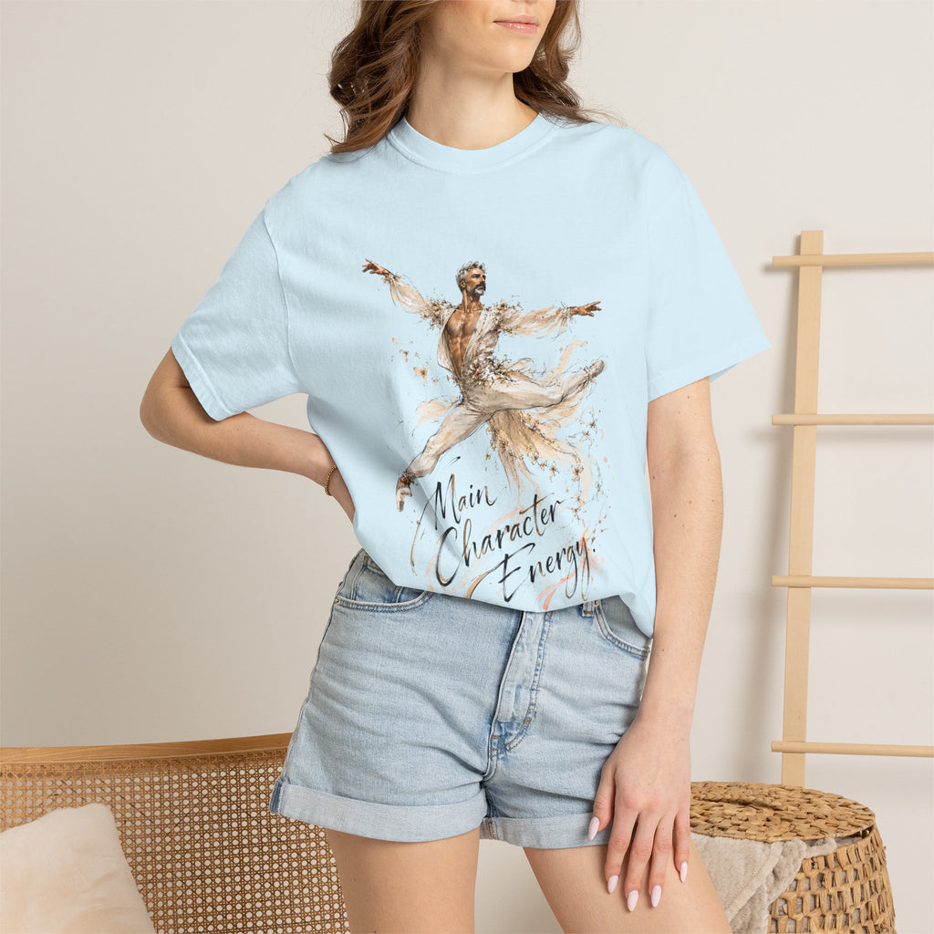 Ballet Dancer Watercolor T-Shirt — "Main Character Energy" Graphic Tee