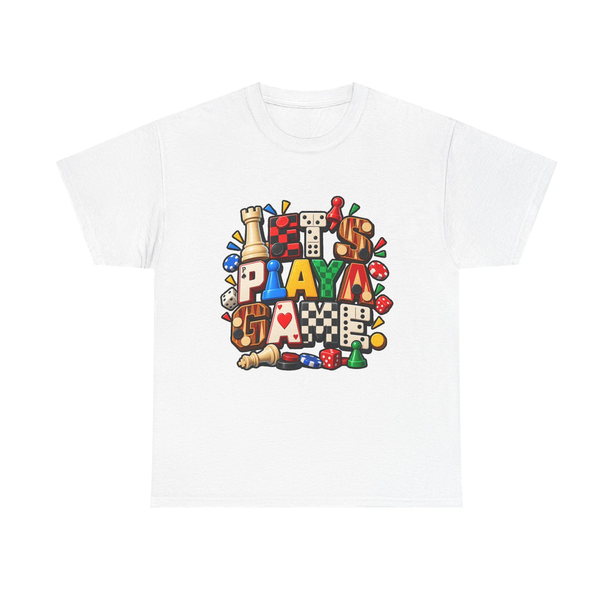 Board Game Lover T‑Shirt — Play Dice Cards Chess Pieces Graphic Tee