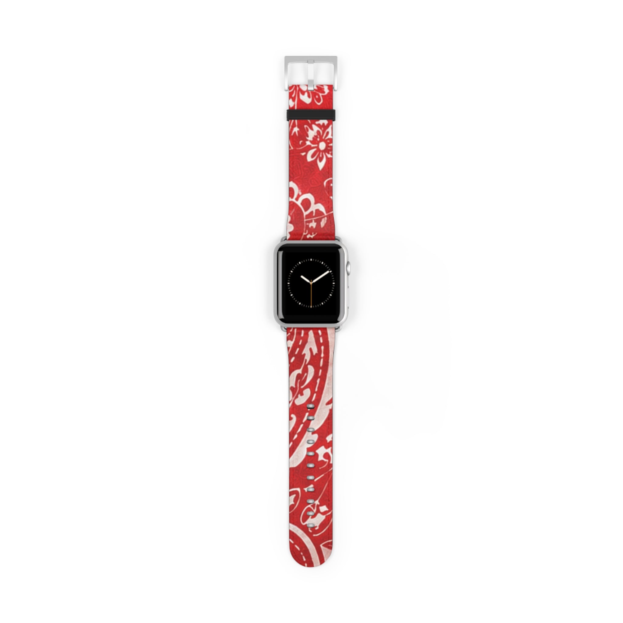 Red Bandana Pattern Watch Band — Hanky Code Style
