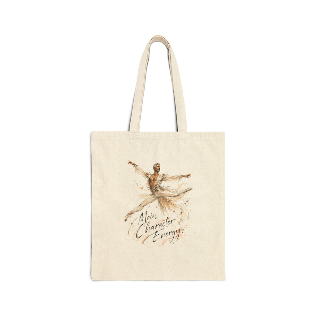 Ballet Dancer Tote Bag — 'More Character & Energy' Canvas Shopper
