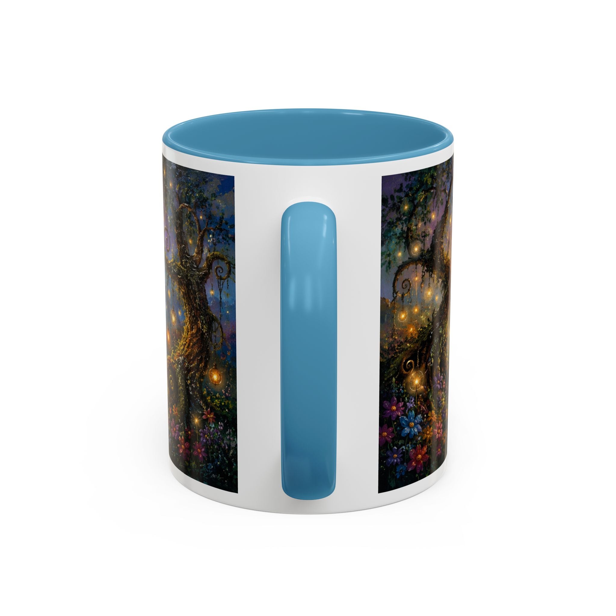 Fantasy Fairyland Coffee Mug — Rainbow Castle Magical Woodland Tea Cup