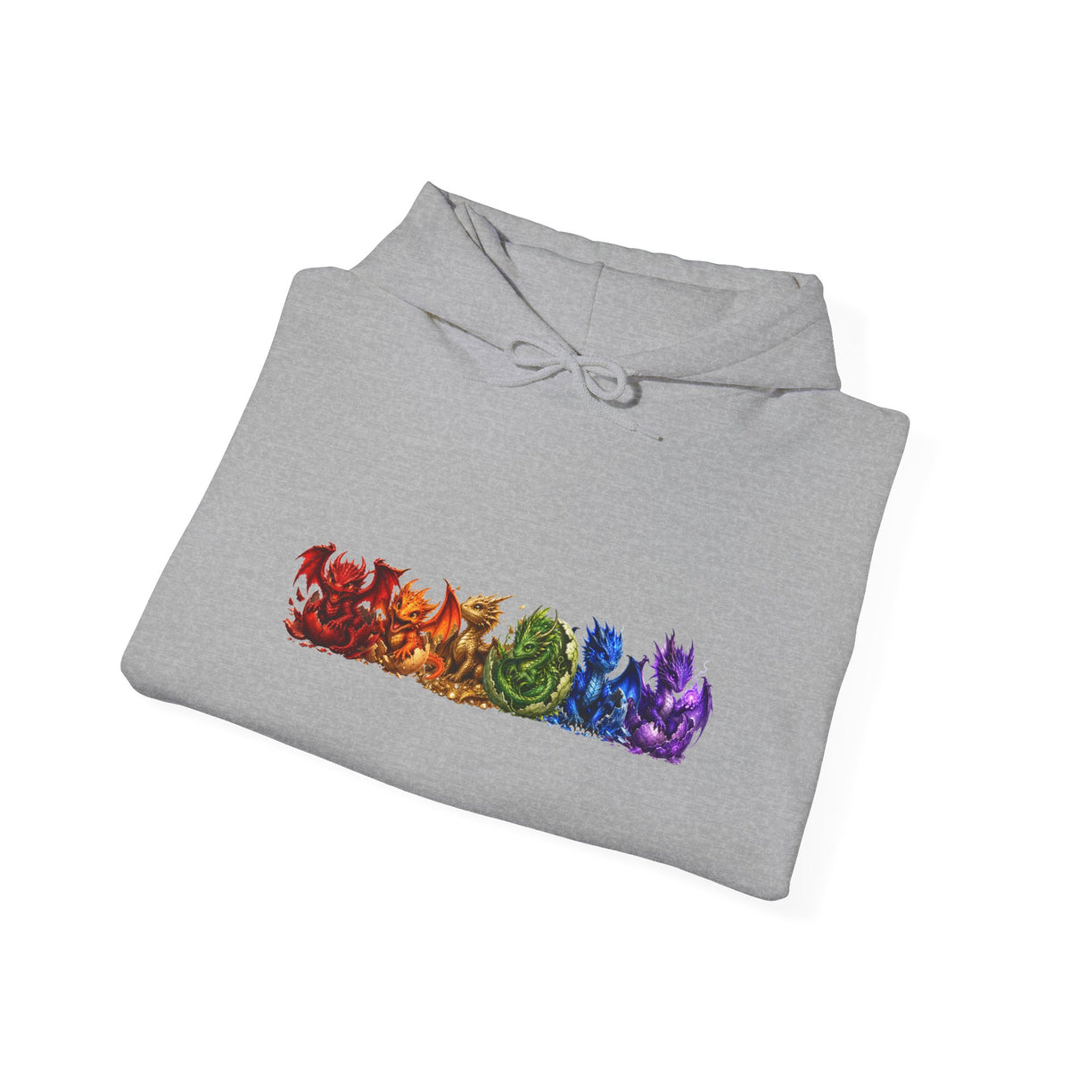 Rainbow Cat Row Hoodie — Colorful Paw Print Graphic Sweatshirt