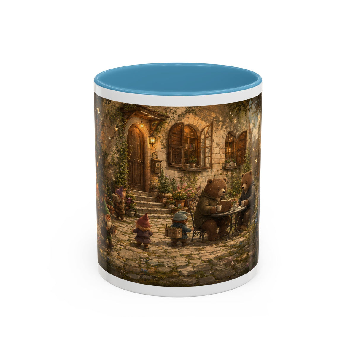 Whimsical Woodland Café Accent Coffee Mug — Cozy Fairy Tale Scene (11/15oz)