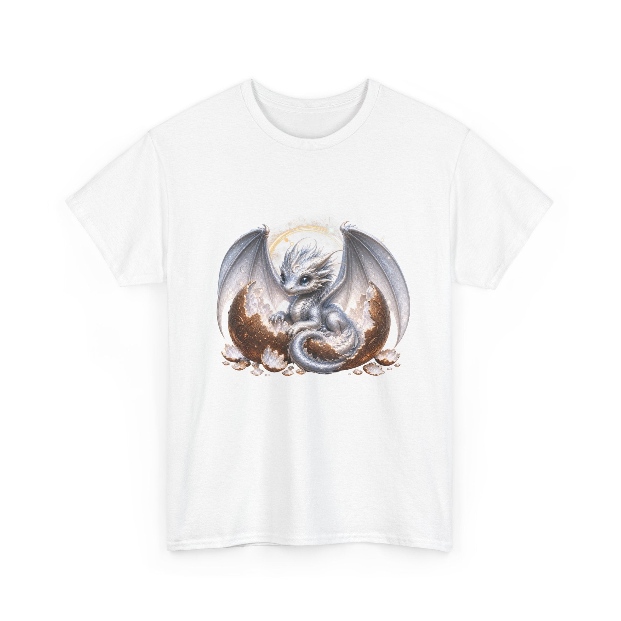 Fantasy Baby Dragon T‑Shirt — Cute Sleeping Dragon Illustration Tee