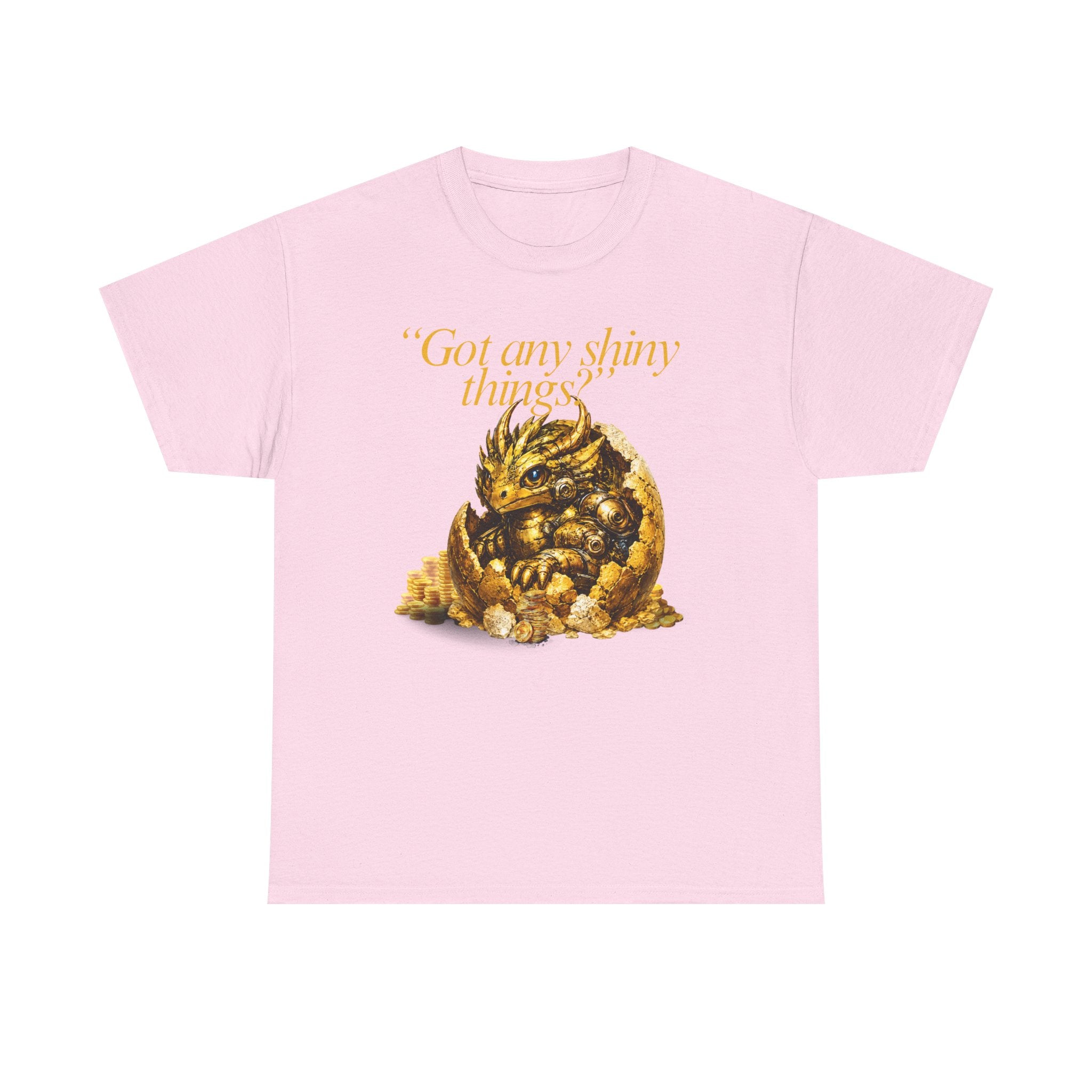 Gold Dragon Nugget Tee — "Got Any Shiny Things" Fantasy Graphic T-Shirt