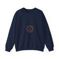 Peace Sign Crewneck Sweatshirt — Vintage Floral Peace Symbol Graphic