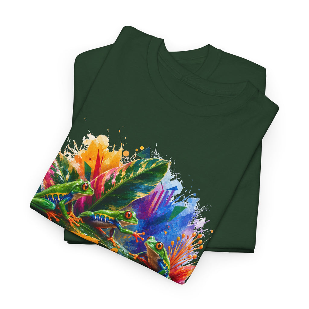 Feeling Froggy T-Shirt – Colorful Frog Graphic Tee