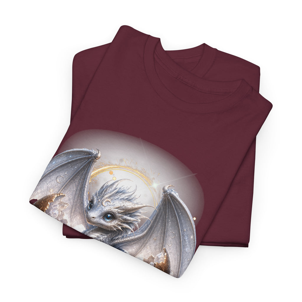 Fantasy Baby Dragon T‑Shirt — Cute Sleeping Dragon Illustration Tee