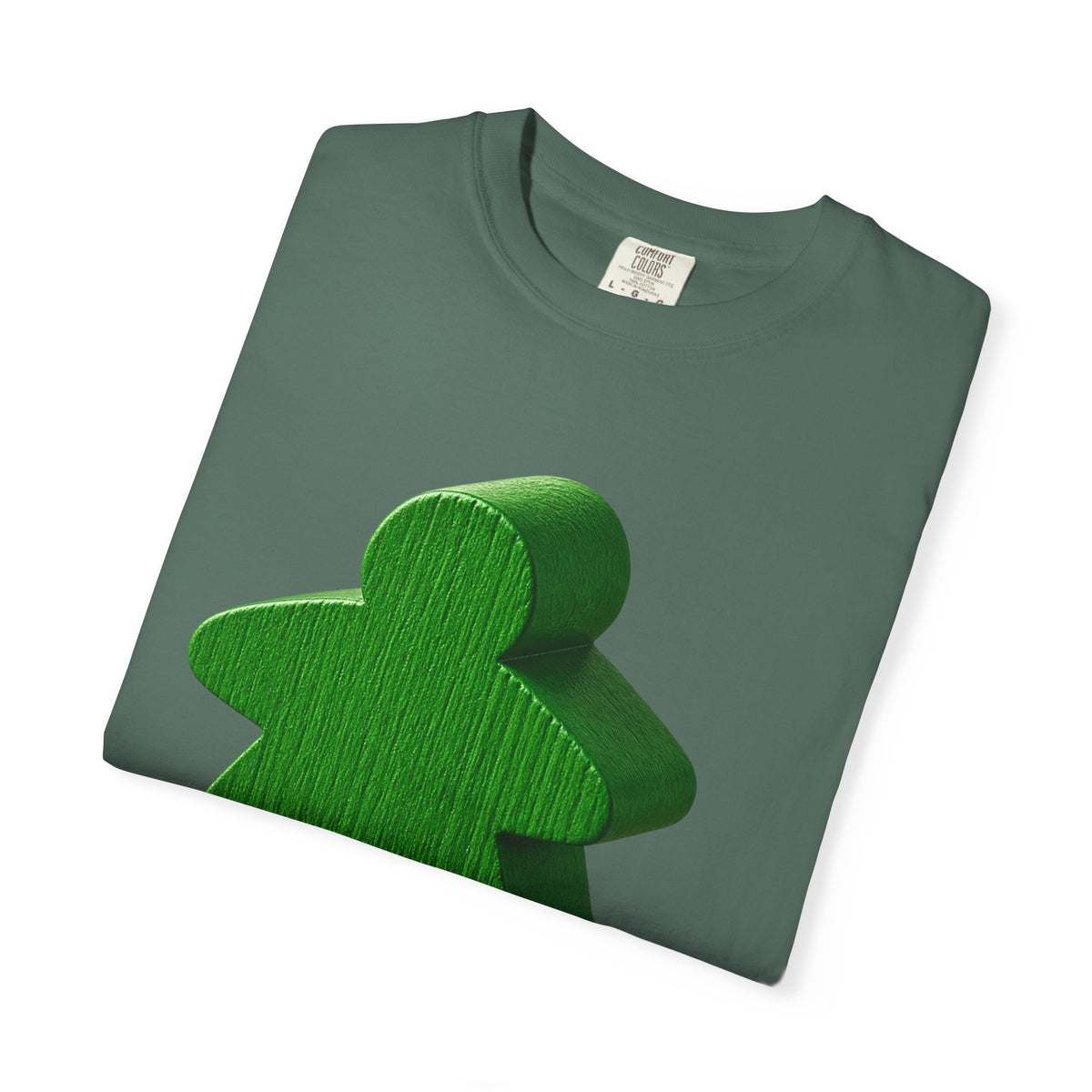 Meeple Graphic T‑Shirt — Green Board Game Gamer Tee