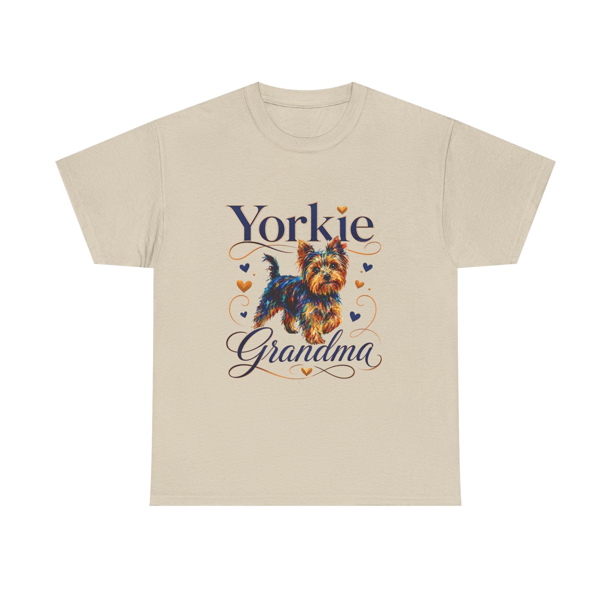 Yorkie Grandma T-Shirt – Cute Yorkshire Terrier Mom Graphic Tee