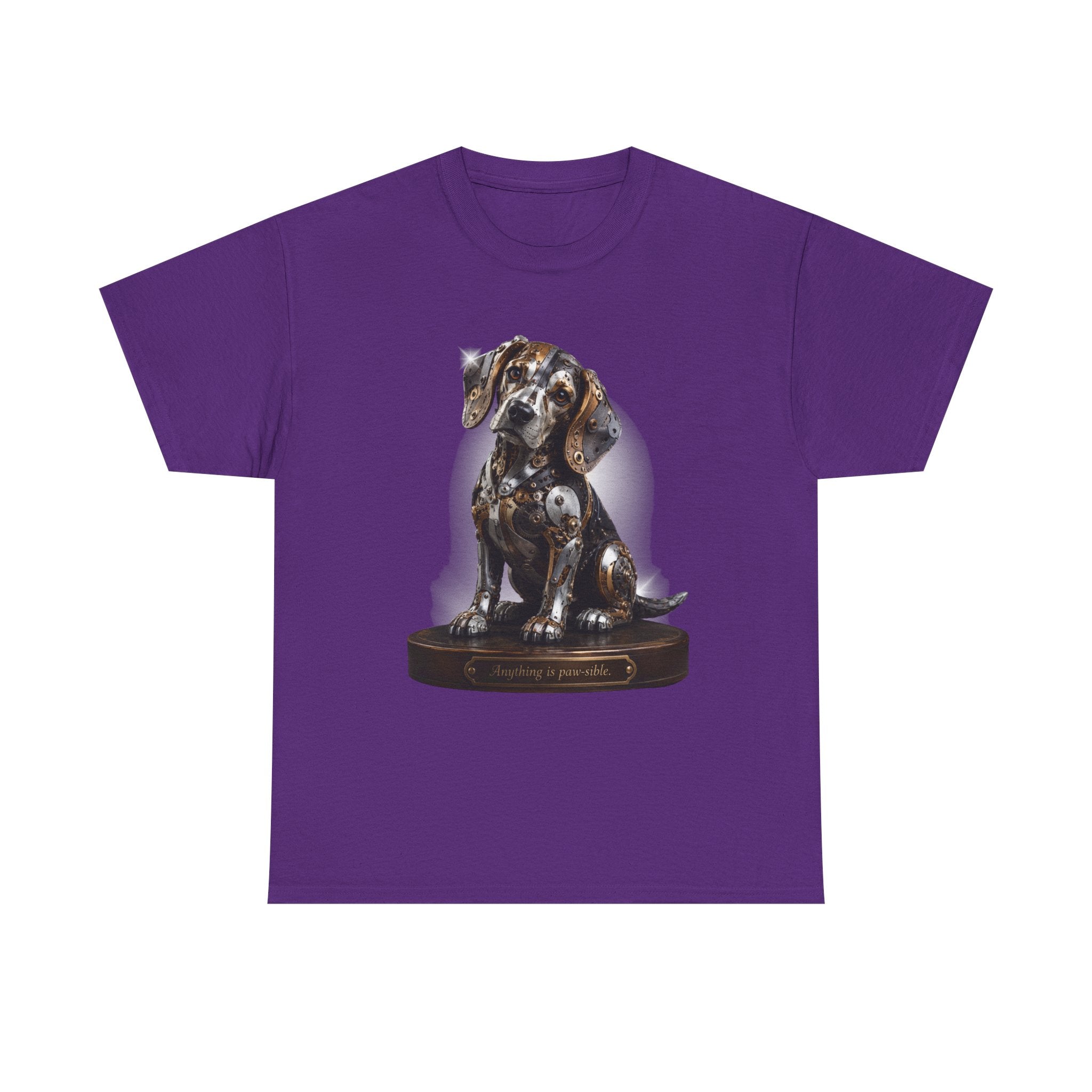 Beagle Tee – Cute Sitting Puppy Graphic T-Shirt. Beagle Puppy sitting on a trophy stand.