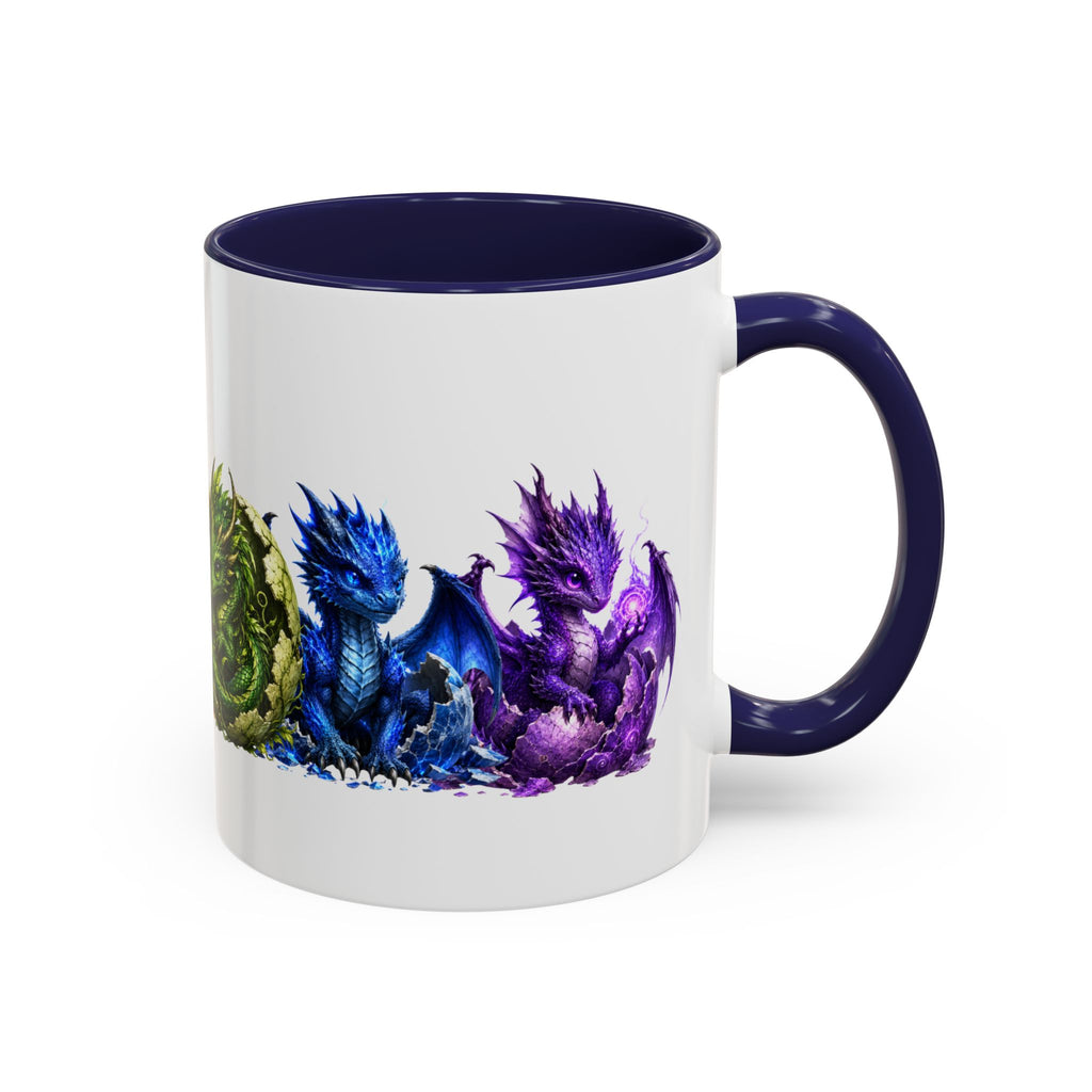 Dragon Element Accent Coffee Mug — Colorful Baby Dragon Lineup (11/15oz)