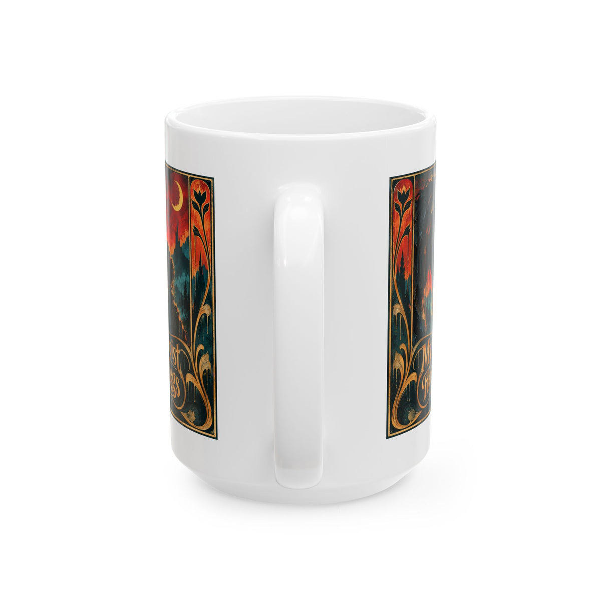 Ceramic Mug — Vintage Mystic Night Art Coffee Mug (11oz, 15oz)