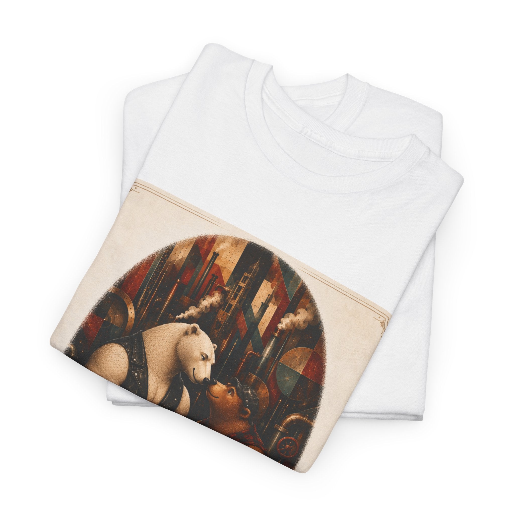 Bear Couple Graphic Tee — "You Had Me, Hey Bear" Vintage Woodland Love T-Shirt