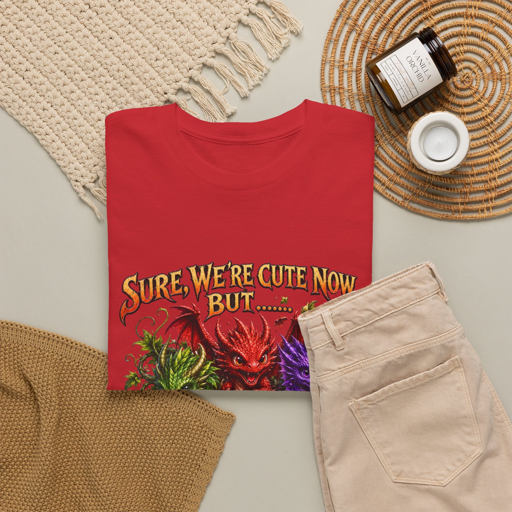Cute Monster Trio T-Shirt – "Sure We’re Cute Now… Don’t Come For Us" Graphic Tee