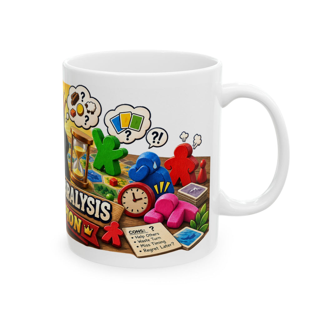 Analysis Paralysis Champion Ceramic Mug — Funny Board Game Player Coffee Cup (11oz, 15oz)