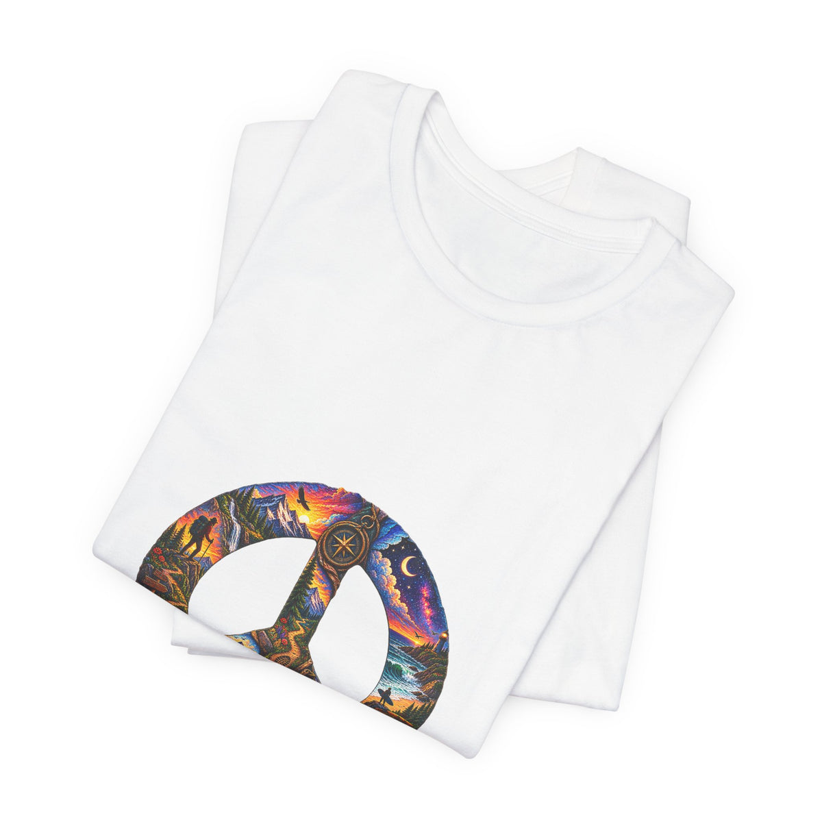 Peace Sign Tie-Dye T-Shirt — Retro Hippie Graphic Tee