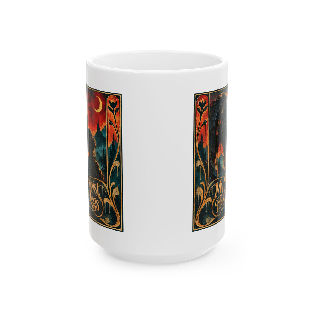 Ceramic Mug — Vintage Mystic Night Art Coffee Mug (11oz, 15oz)