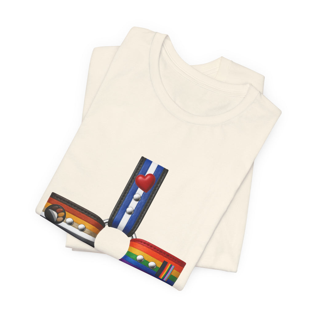 Cross of Pride T‑Shirt — LGBTQ+ Flag Collage Tee