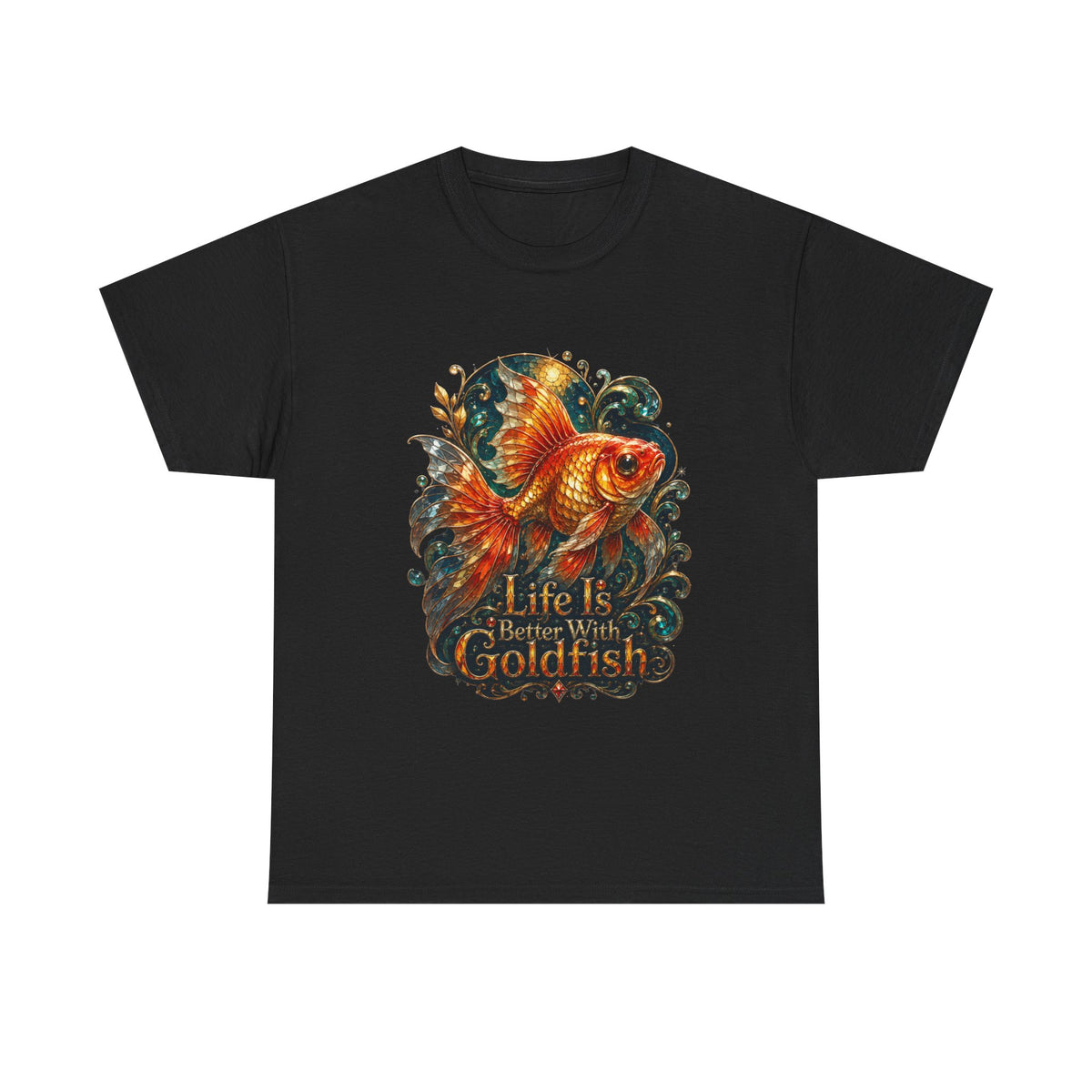 Goldfish Graphic Tee — “Life Is Better With Goldfish” Cotton T-Shirt