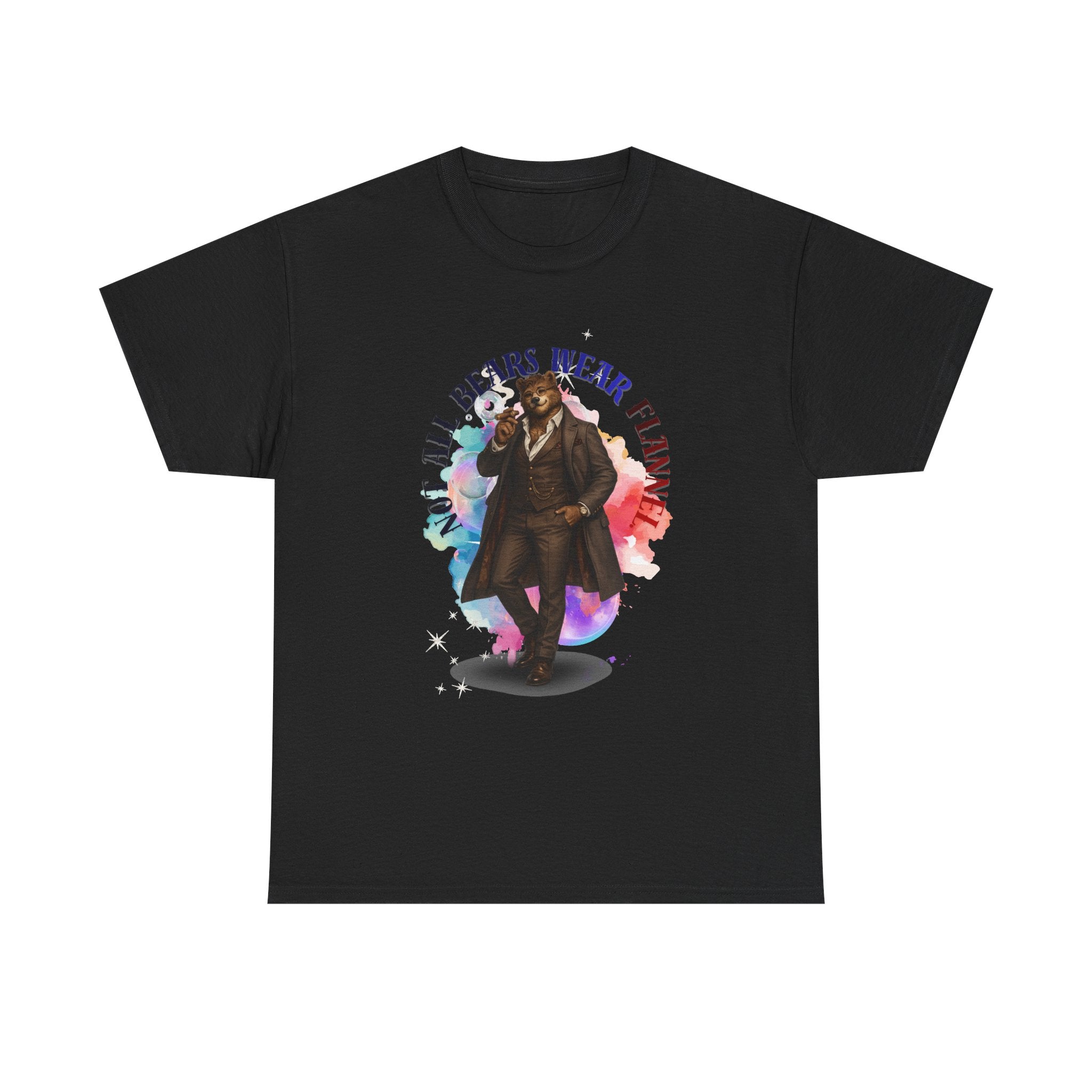 Bear Hunter Graphic Tee — "Not All Bears Wear Flannel" Vintage Outdoors T-Shirt