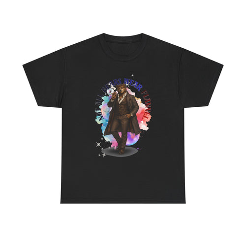 Bear Hunter Graphic Tee — "Not All Bears Wear Flannel" Vintage Outdoors T-Shirt