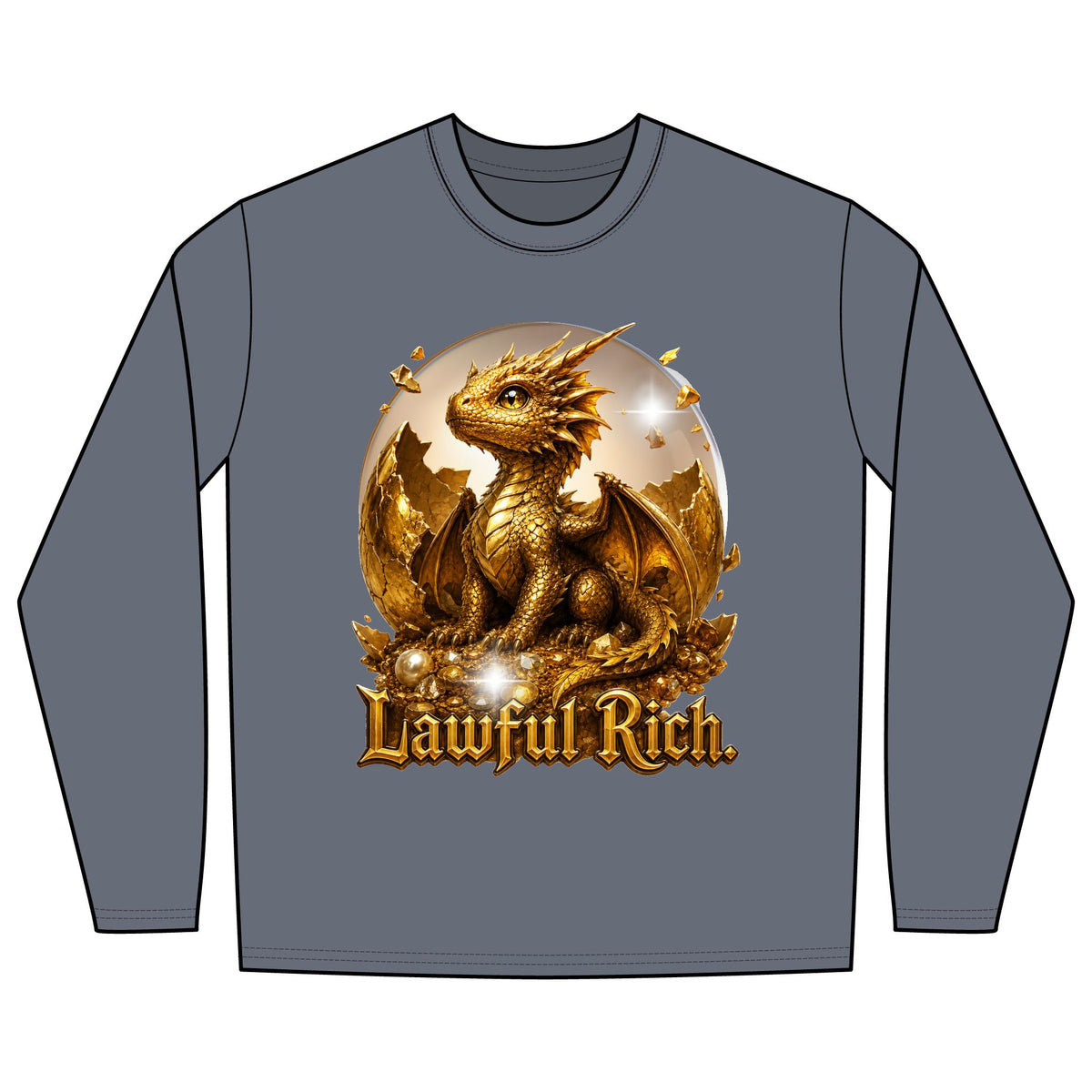 Lawful Rich Dragon Long Sleeve Shirt