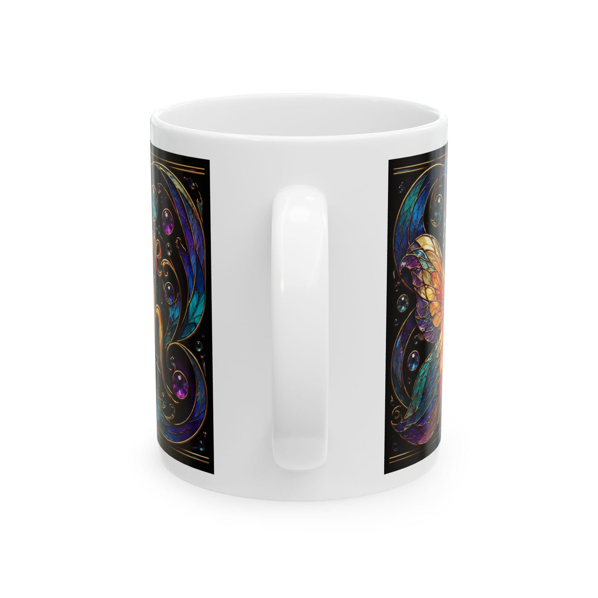 Just One Goldfish Ceramic Mug — Colorful Vintage Fish Design (11oz, 15oz)