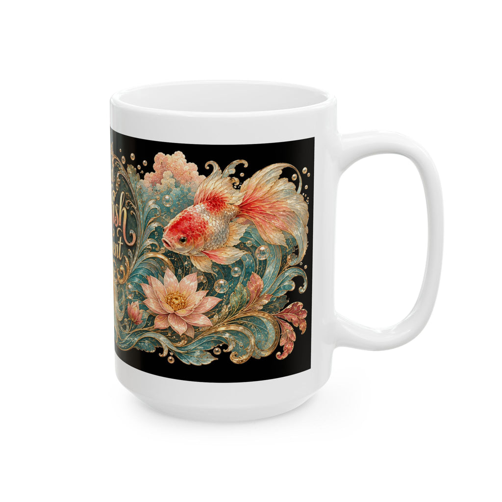 Proud Goldfish Parent Ceramic Mug — 11oz & 15oz Decorative Fish Lover Coffee Cup