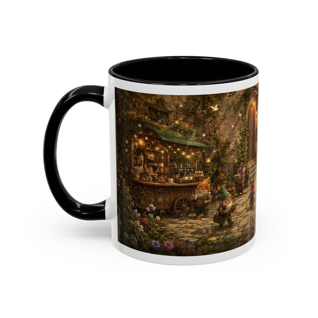 Whimsical Woodland Café Accent Coffee Mug — Cozy Fairy Tale Scene (11/15oz)