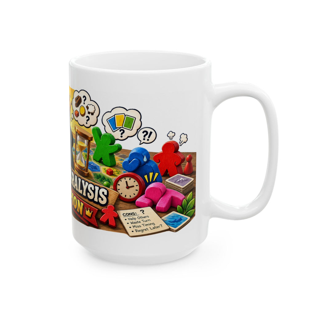 Analysis Paralysis Champion Ceramic Mug — Funny Board Game Player Coffee Cup (11oz, 15oz)