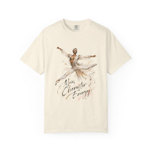 Ballet Dancer Watercolor T-Shirt — "Main Character Energy" Graphic Tee