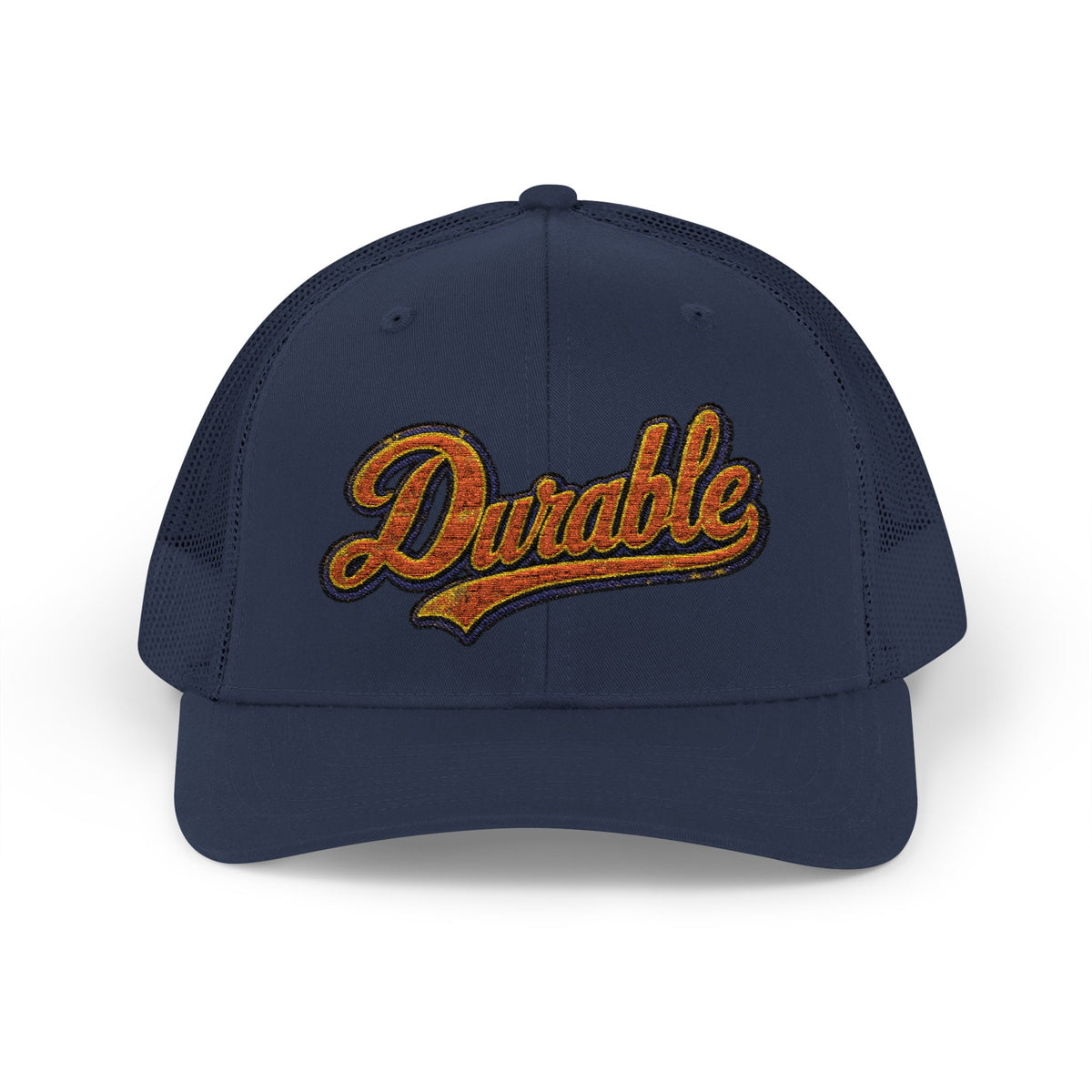 Durable Retro Script Snapback Trucker Cap