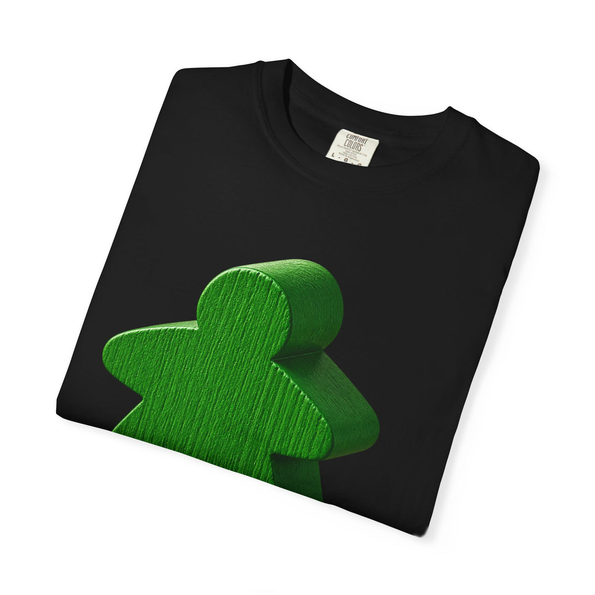 Meeple Graphic T‑Shirt — Green Board Game Gamer Tee