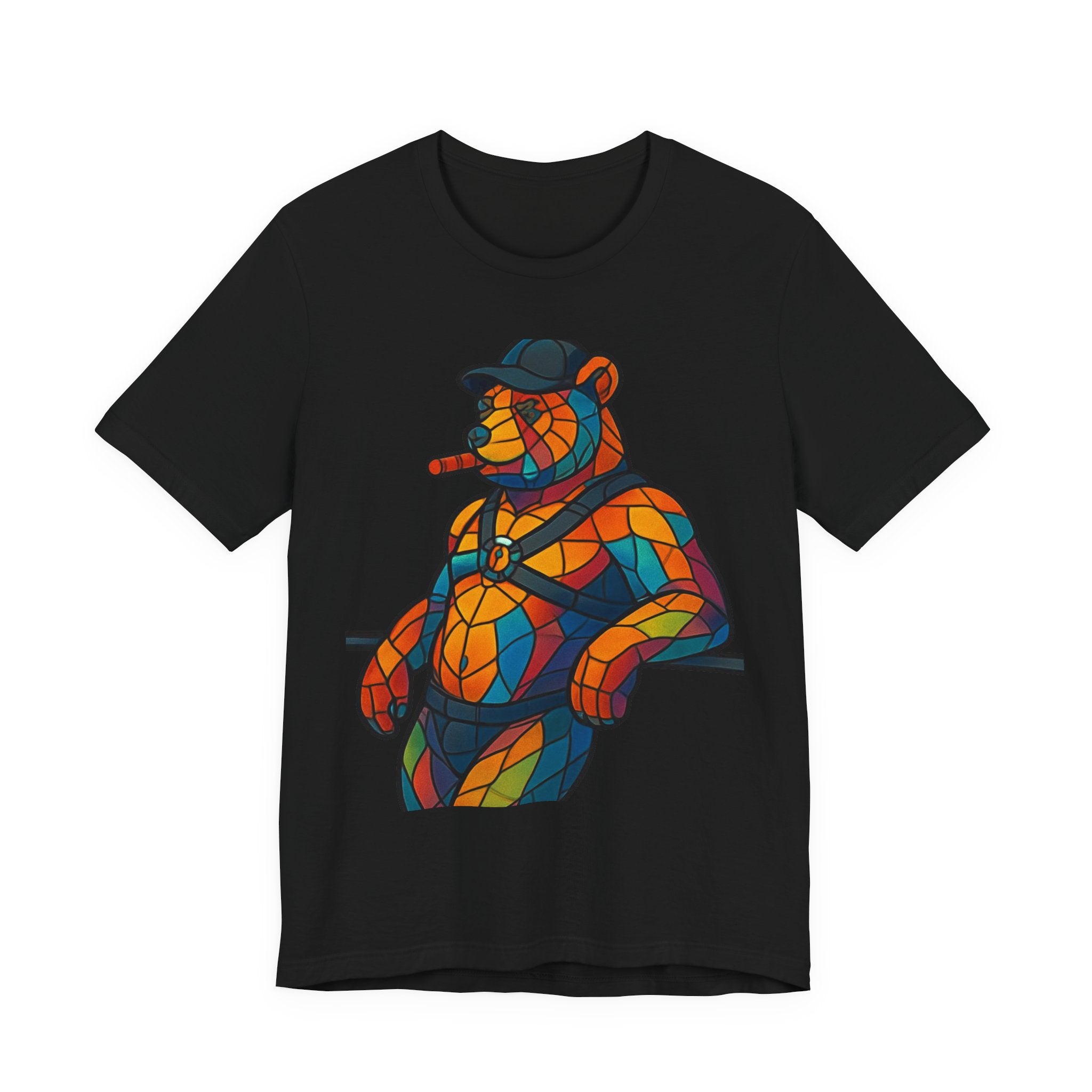Pride Bear Cigar Daddy Tee, Pride Bear, Leather Bear, Cigar Daddy Bear, Cigar Daddy