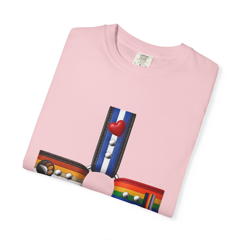 LGBTQ+ Pride Cross T-Shirt — Rainbow Identity Flag Design