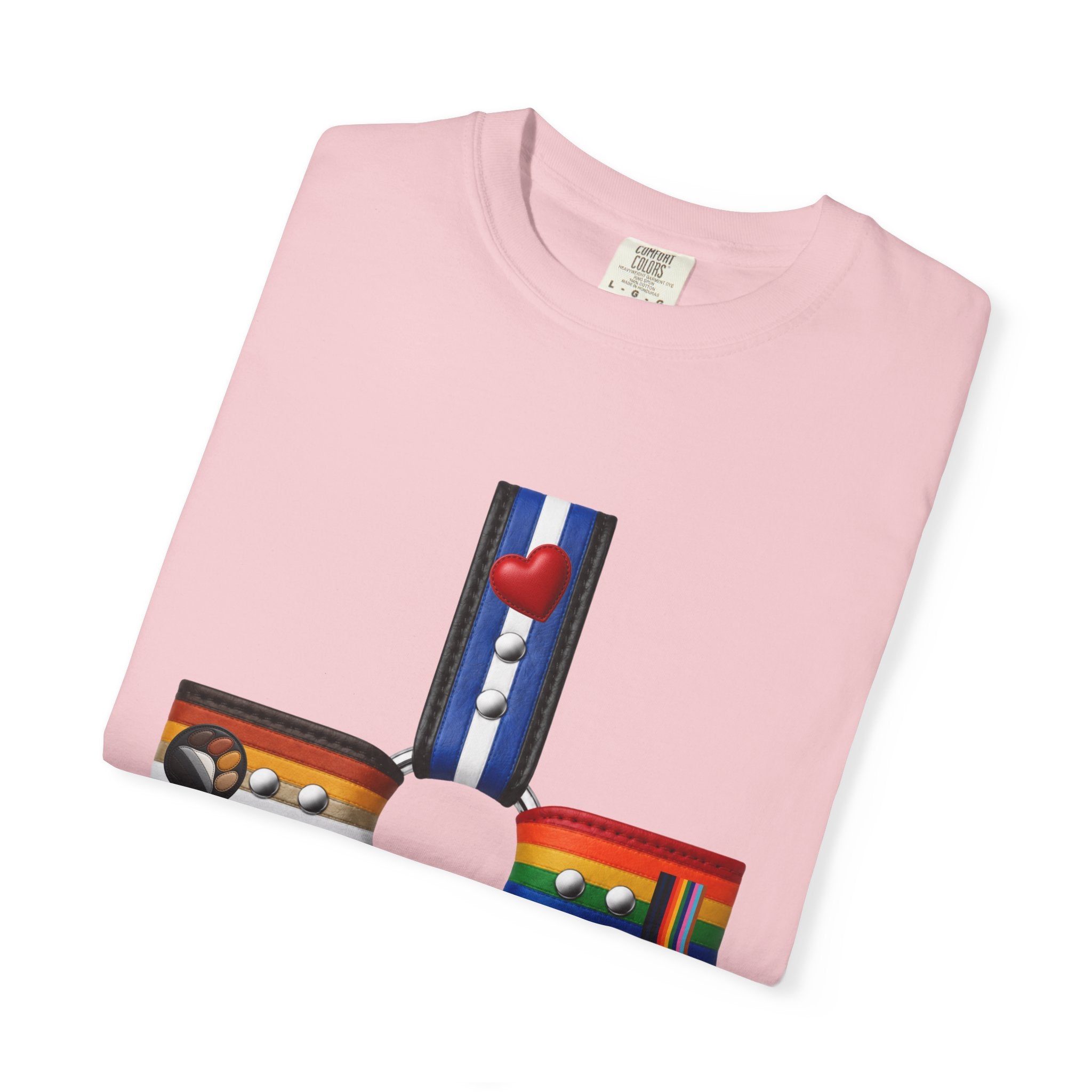 LGBTQ+ Pride Cross T-Shirt — Rainbow Identity Flag Design