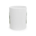 Botanical Dragon Mug — Floral Green Dragon Ceramic Coffee Cup (11oz & 15oz)