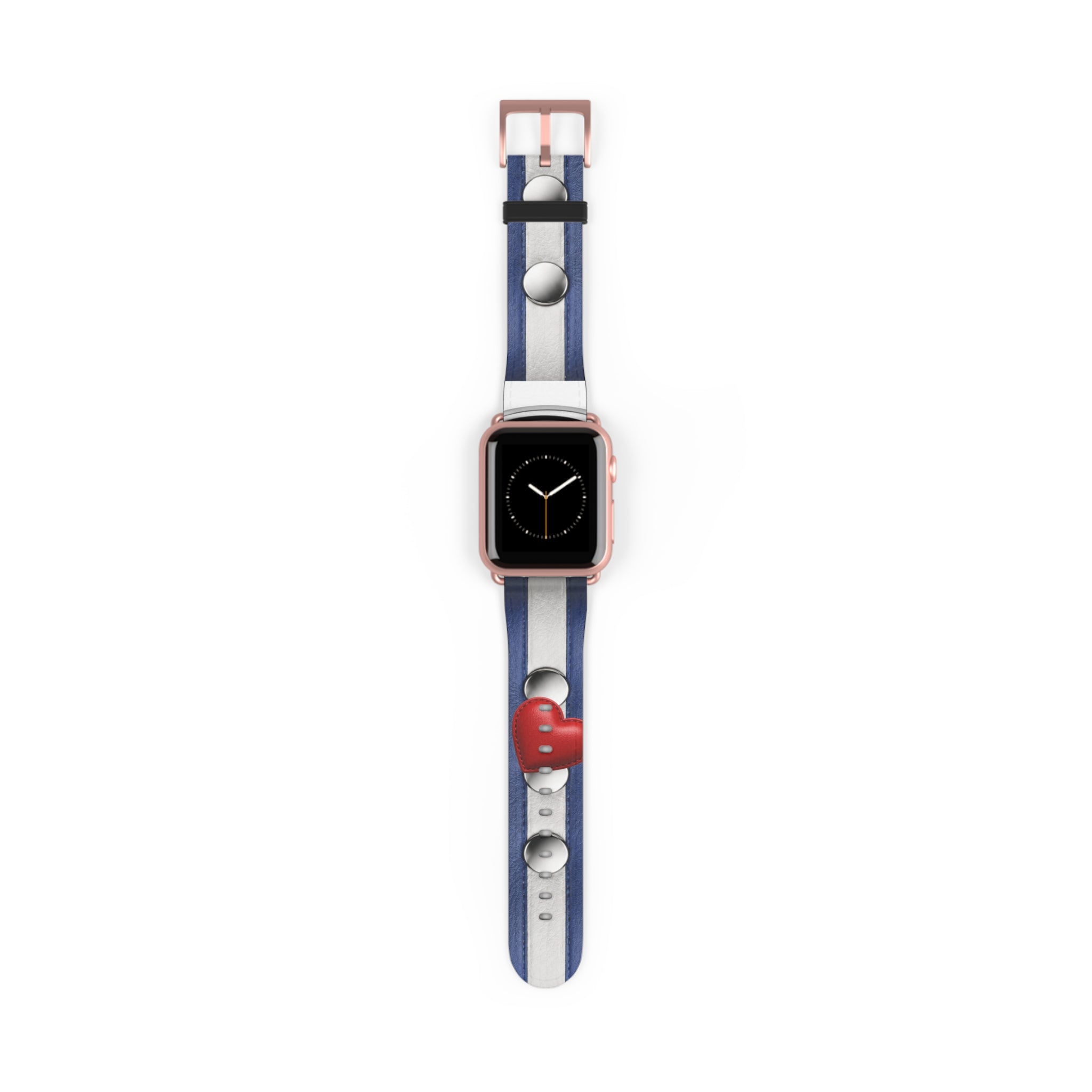 Watch Band — Blue Stripes with Water Droplets Smartwatch Band